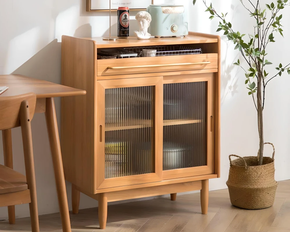 glass front buffet sideboard