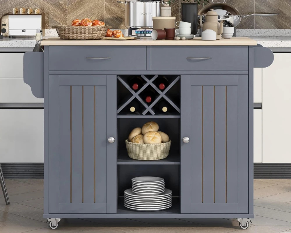 small kitchen rolling cart