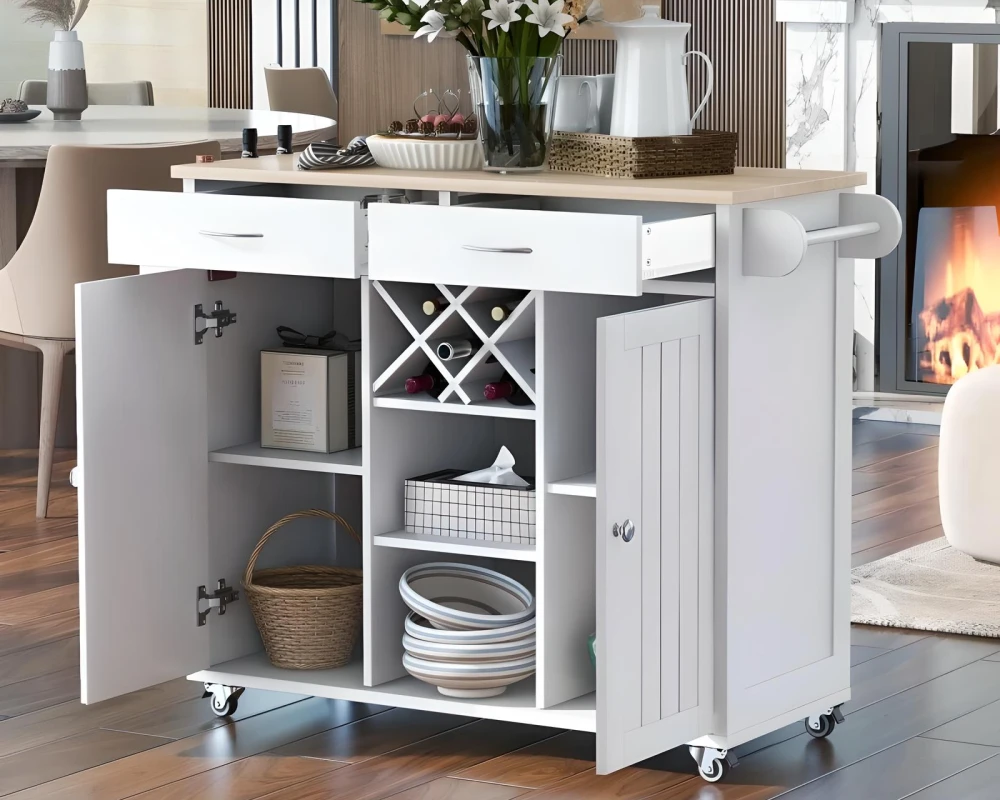 kitchen island with cabinet