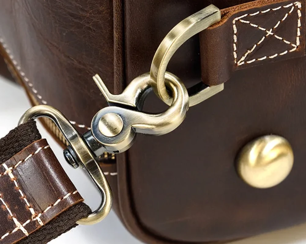 vintage leather carry on