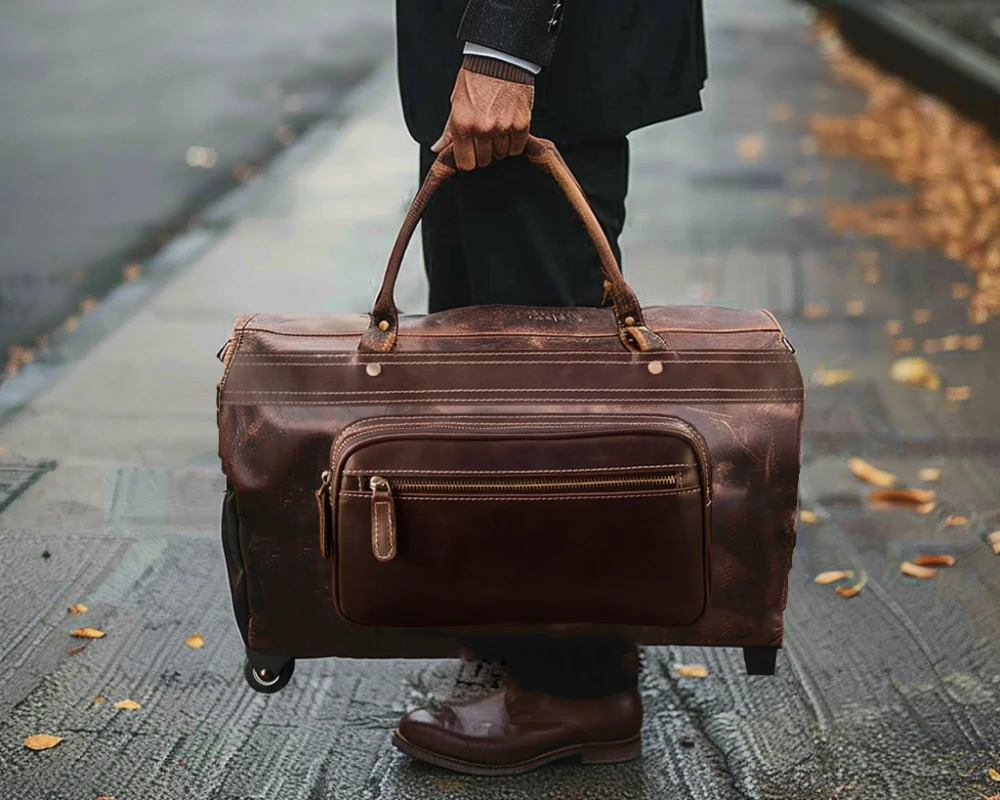 two wheeled carry on luggage